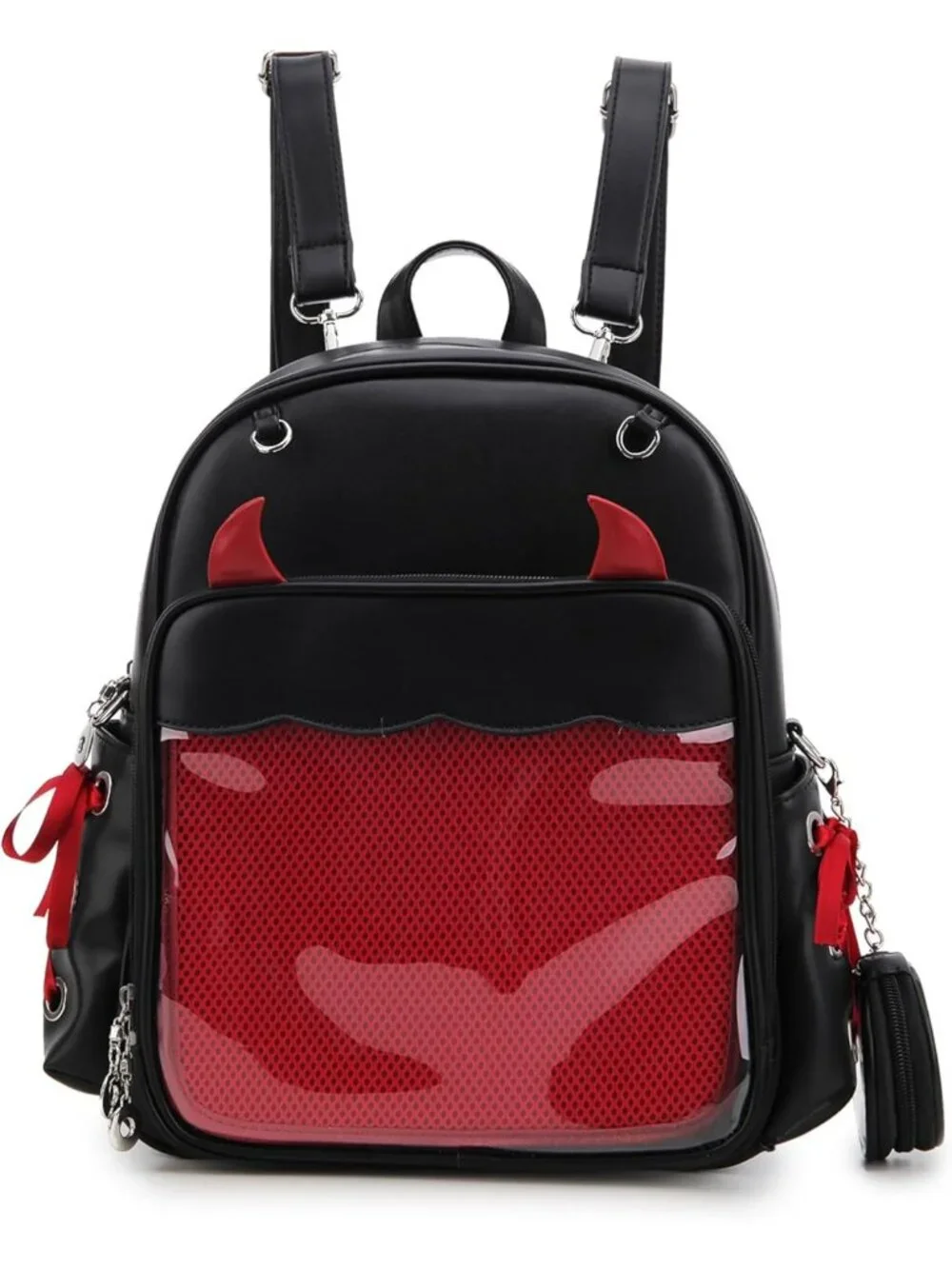 Gothic Multi-Purpose Backpack for Women | Cosplay & Halloween Enamel Pin Bag